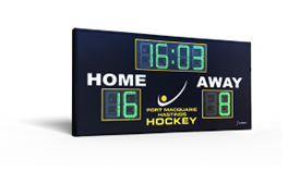 Digit-only LED scoreboard showing basic numeric scores