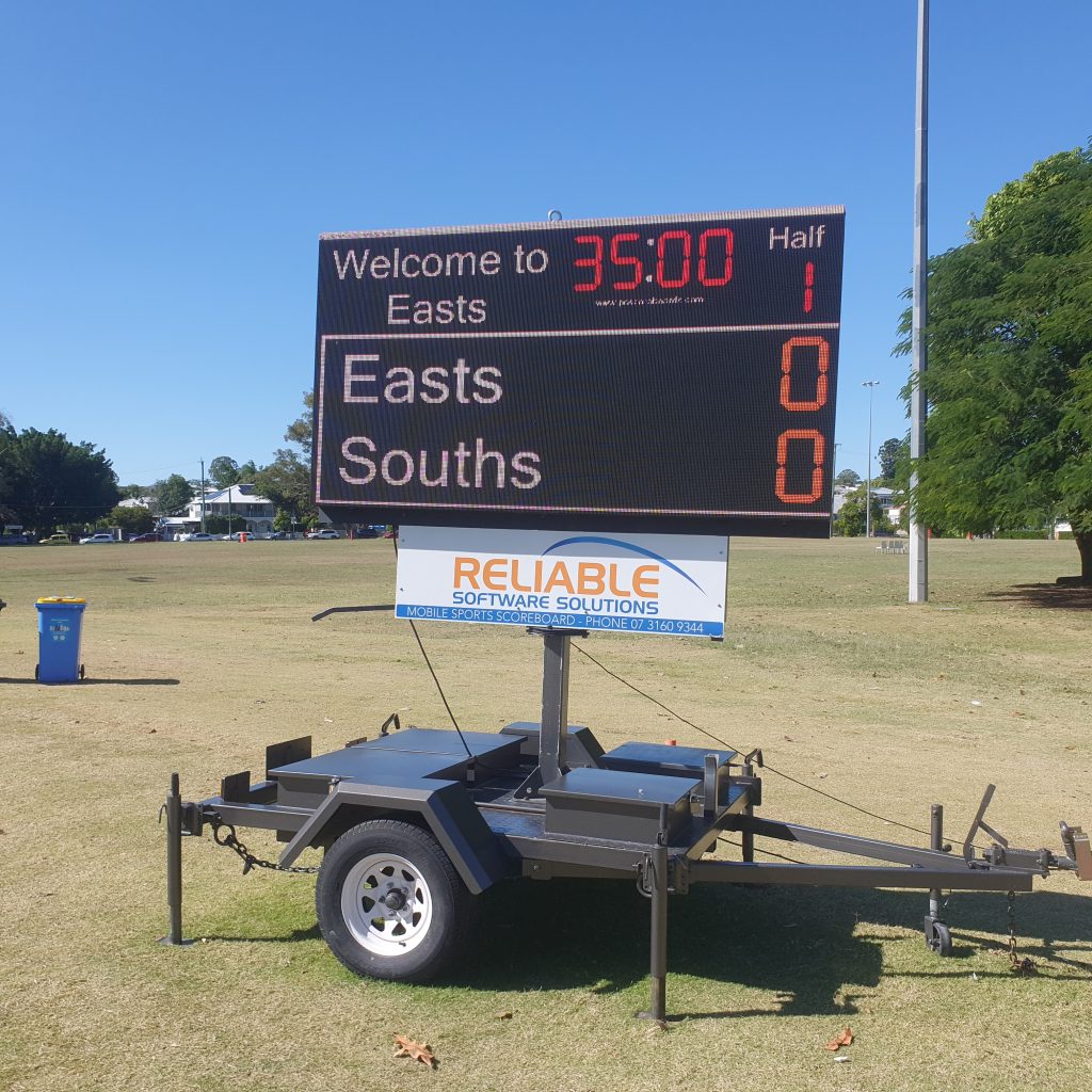 Portable Electronic Scoreboard Hire Rugby, Soccer, MyCricket app